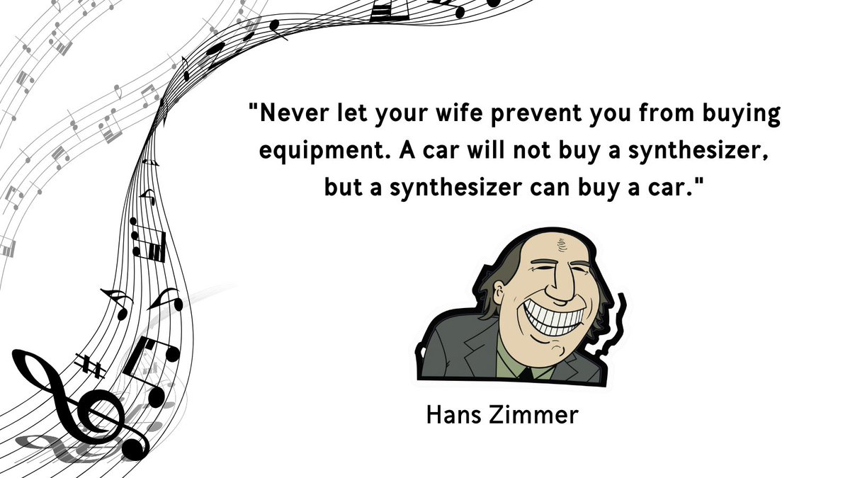 Experience the magic of Hans Zimmer's synth wisdom this month. Maybe don't buy a new car just yet 😉 

#SynthQuote #HansZimmer #SynthesizerWisdom #MusicEducation #SynthInspiration #SynthCommunity #SynthLove #ElectronicMusic #SynthLife #MusicQuotes #InspiringQuotes #MonthlyQuote