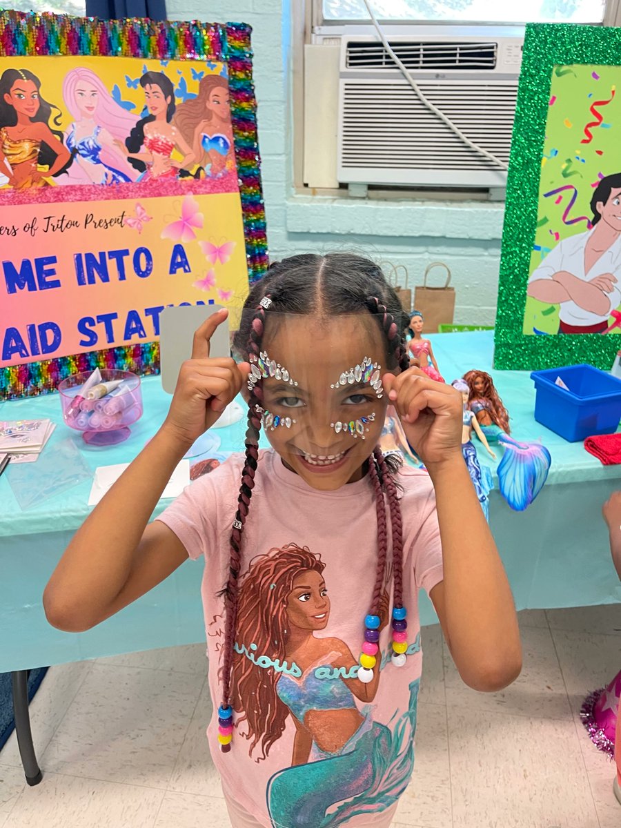 CornerstoneofDC's tweet photo. To celebrate the release of Disney's newest live-action movie last Friday, our Kindergarten and 1st Grade classes got to enjoy a @LittleMermaid themed party, thanks to the creative work of their teachers! https://t.co/Hkwlyv7PbI
