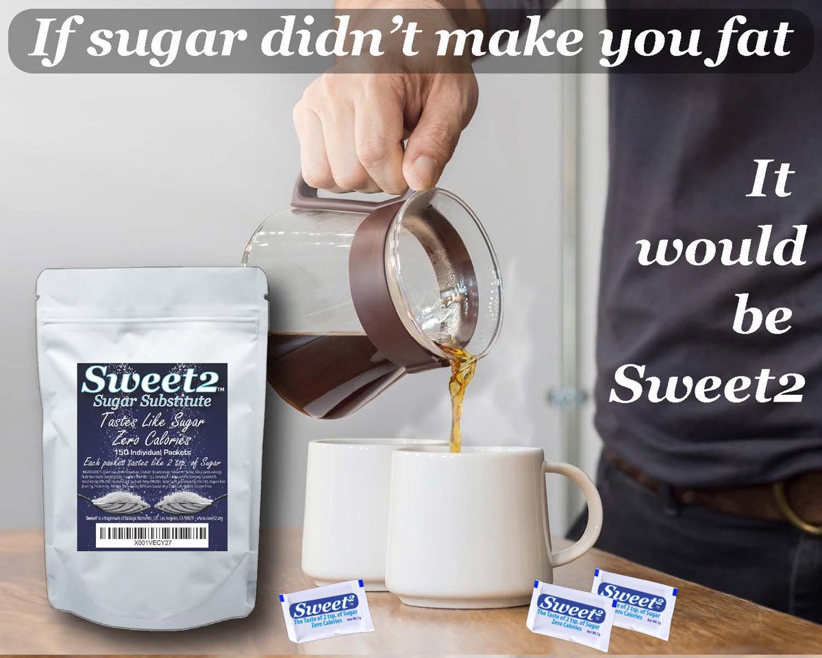 Something big and SWEET in a super small package. Sweet2 has you covered! #sweet2 #sugarfree #sugarsubstitute #naturalingredients #smallvictories #weightlossjourney #healthymindhealthybody #drprice #biologicnutrients