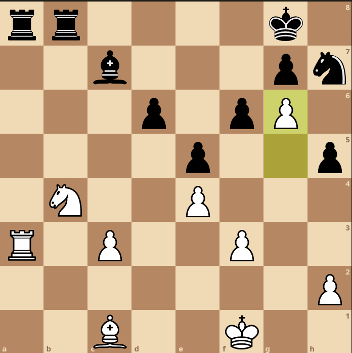 #quotichess <a href="/Cm1Cm2Pasteur/">Classe De CM</a> Bonjour,
Nous avançons notre pion en G6.