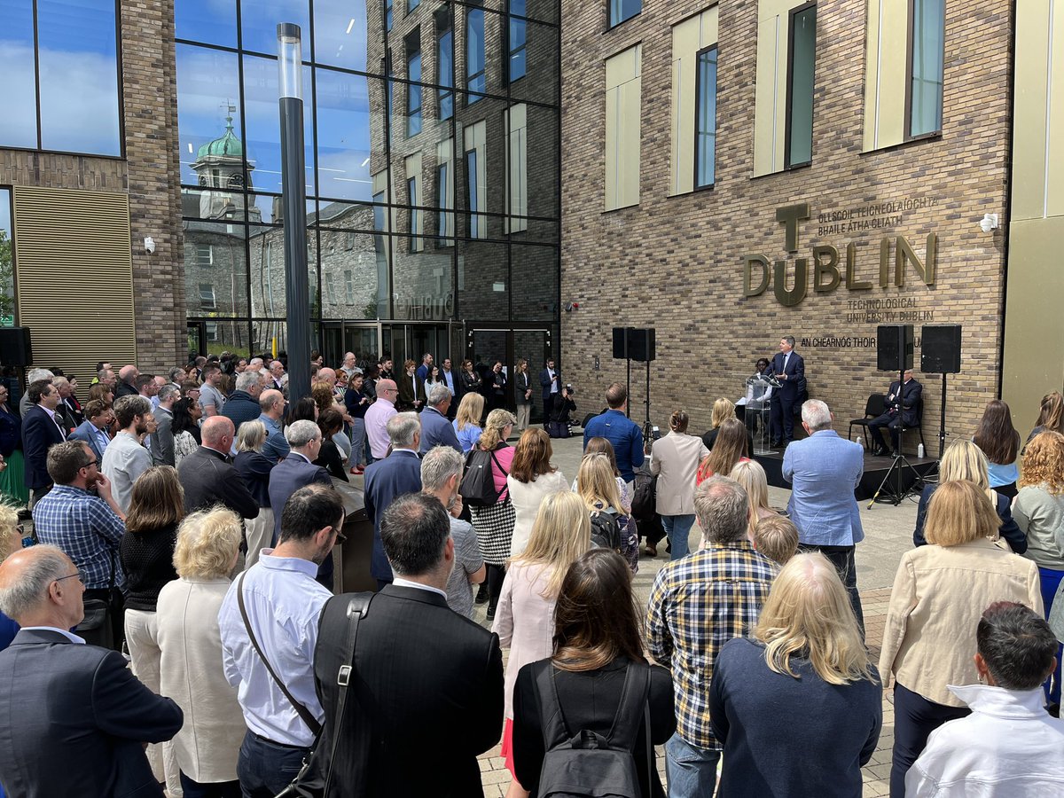 Minister @Paschald TD describing the journey of developing the Grangegorman Urban Quarter. A story of challenges, collaboration, determination, vision, community, openness and progress. 
#RevealingGrangegorman