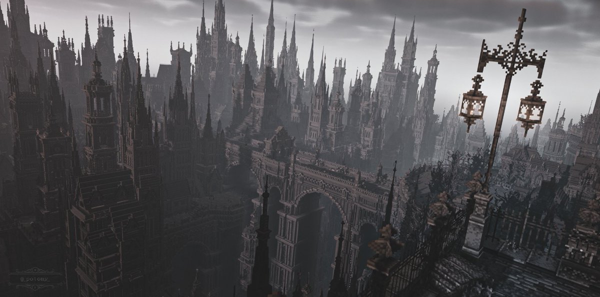 Made the entire city of Yharnam.....in a blocky game
#Minecraft #Minecraftbuilds #Bloodborne