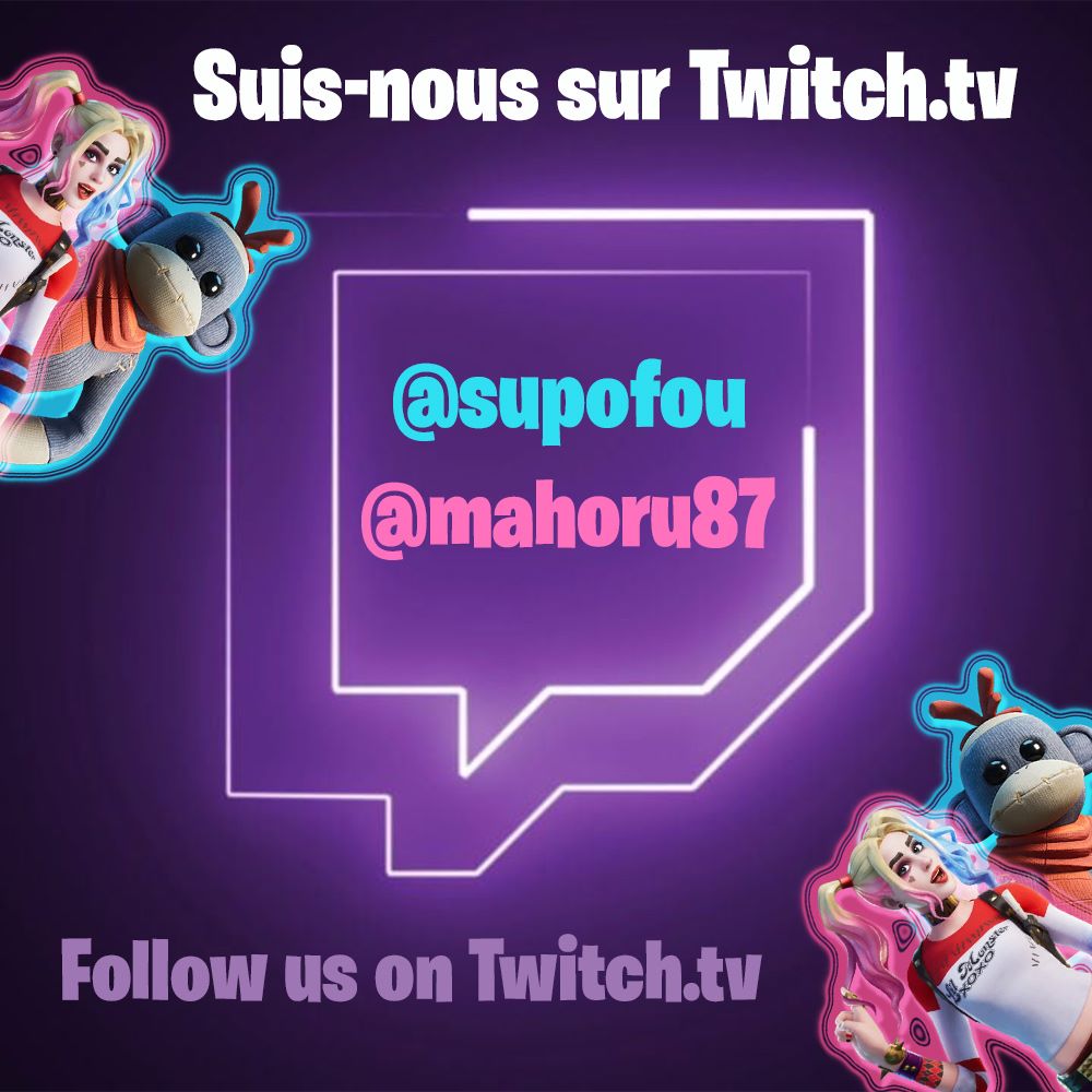 Mahoru87's tweet photo. On est officiellement sur @twitch depuis quelques jours. 
Prochain objectif ? 50 #followers
Tu as envie de nous aider ? C'est trop sympa 😁
Suis-nous sur :
https://t.co/eUXwxr8iBQ
https://t.co/wfNPYTHIBk

#bonnehumeur #twitch #gaming #mahorusupofou #followus #twitchtv #streamer https://t.co/mULJ43VzVw