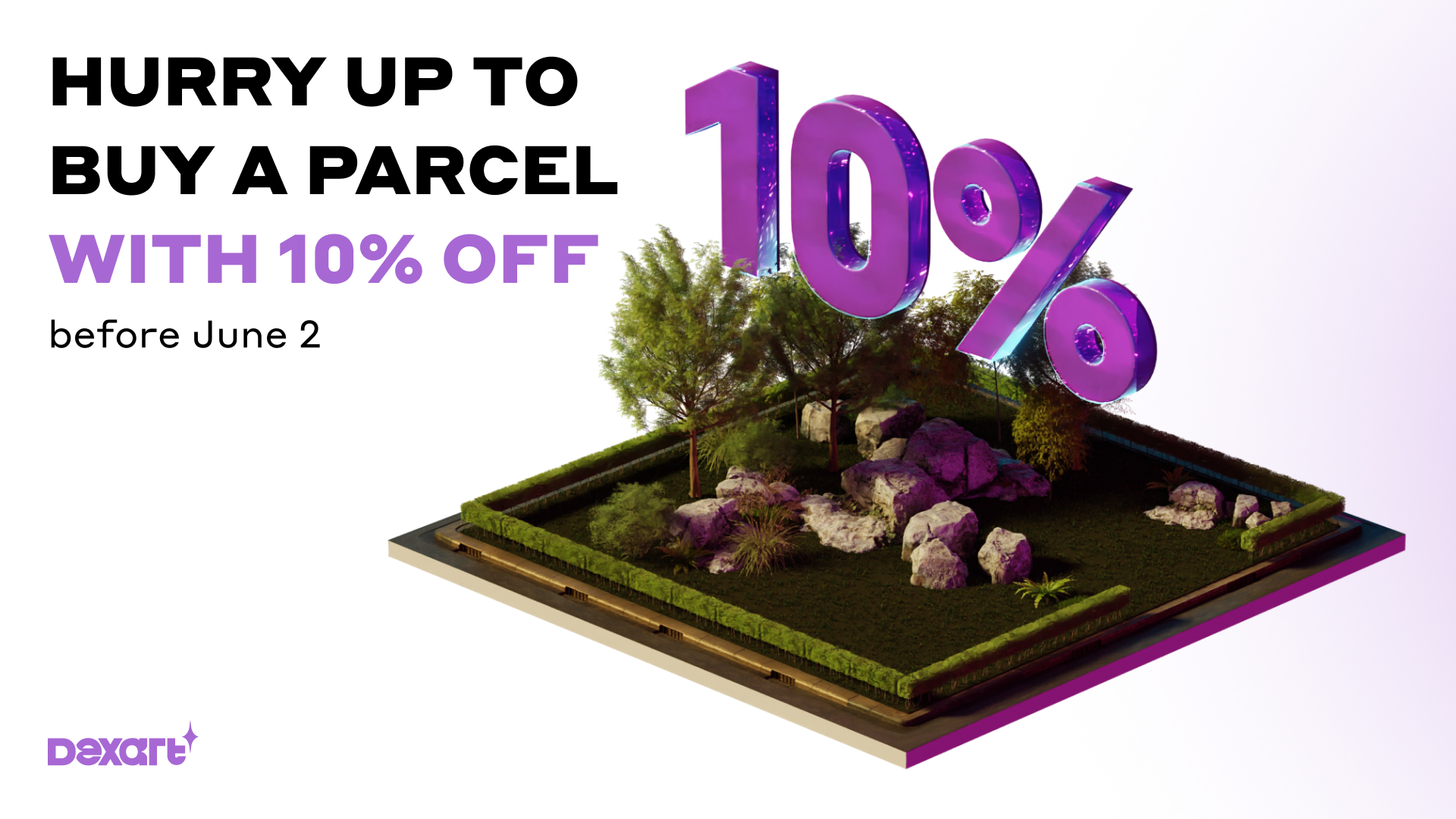 DEXART on Twitter "🏠Hurry up to buy parcels with a 10 off before June