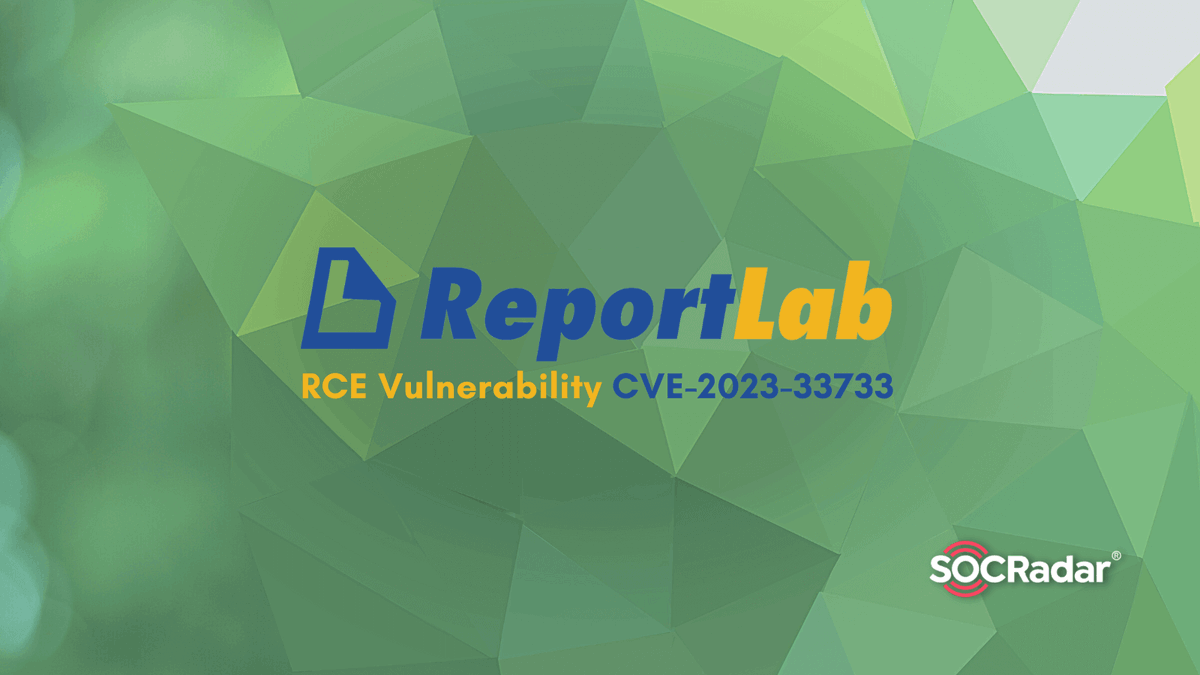 socradar's tweet photo. 📌 A proof-of-concept (PoC) #exploit and a technical write-up for a #ReportLab vulnerability are now available.
🔎 The #vulnerability tracked as CVE-2023-33733 could allow an attacker to perform #remotecodeexecution (RCE).
👉 https://t.co/V5QQ04IJ9I
#cybersecurity #CTI #EASM https://t.co/G4IX3r2dQZ