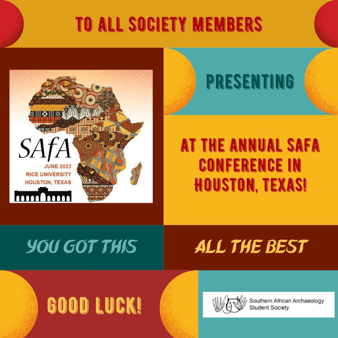 saasst_society's tweet photo. The Society of Africanist Archaeologists 26th Biennial Meeting in Houston, Texas started today.

For more and instructions on how to join the online seminars visit their website https://t.co/3yoMu13n7e

#safa #africanistarchaeologists #archaeology #saass https://t.co/3uijjWEse1