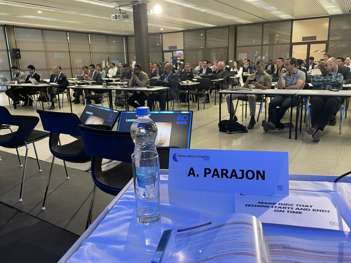 DrParajon's tweet photo. Full house! Great sucess of the “New technologies and techniques in spinal MIS” Course in Prague at #GlobalSpineCongress2023
 With R Hartl, R Fessler, C Hofstetter, I Hussein, Luke Kim, P Taylor, M Assous, N Taboada, Steve Theiss, M Virk, L McGrath… Fantastic team! https://t.co/HCoiNnVmHs