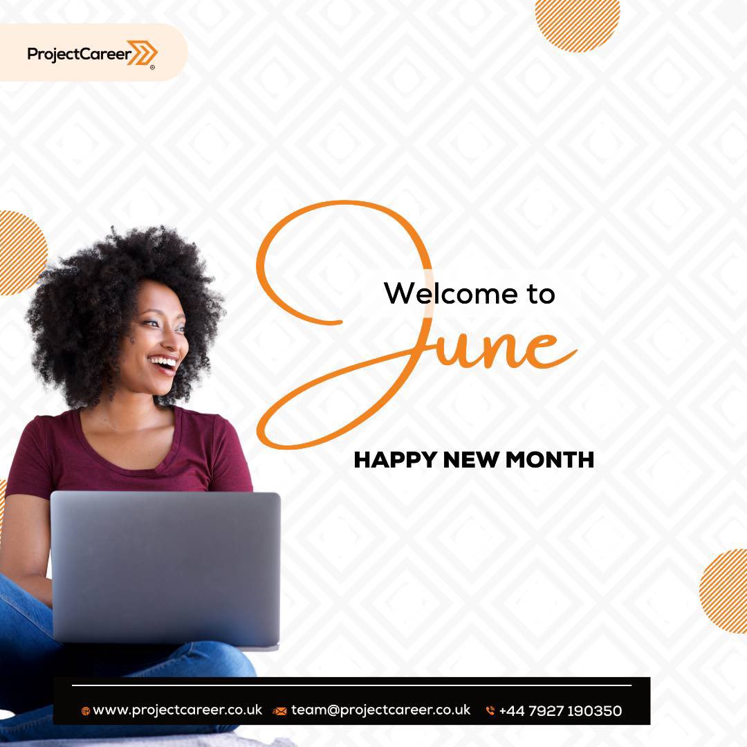 Happy new month! As we step into this new month, let's take a moment to reflect on our goals and aspirations for the year.

#TechIsHiring #PrideMonth #TomHolland #TheCBN #thedaytoday #WhatsApp #projectmanagement #ProjectCareer