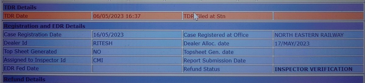 Day27: Ticket id# 15721952. 
Our PM Shri @narendramodi ji, its been almost a month and @RailMinIndia & @RailwaySeva are not able to close a ticket on #TDR. I believe a lot to be work on Railways to become customer centric and best public transport.
#irctcofficial
#PMOIndia