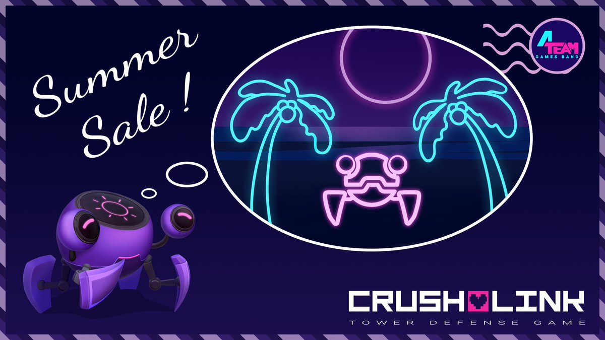 Hi everyone! ✌️ 😉

We prepared something for you. And that’s not only this lovely postcard. 
Summer SALE is on‼️😎⛱️

#4teamgb #CrushLinkTD #gamedev #gamedesign #mobilegames #towerdefense #indiegame #videogames #googleplay #sale