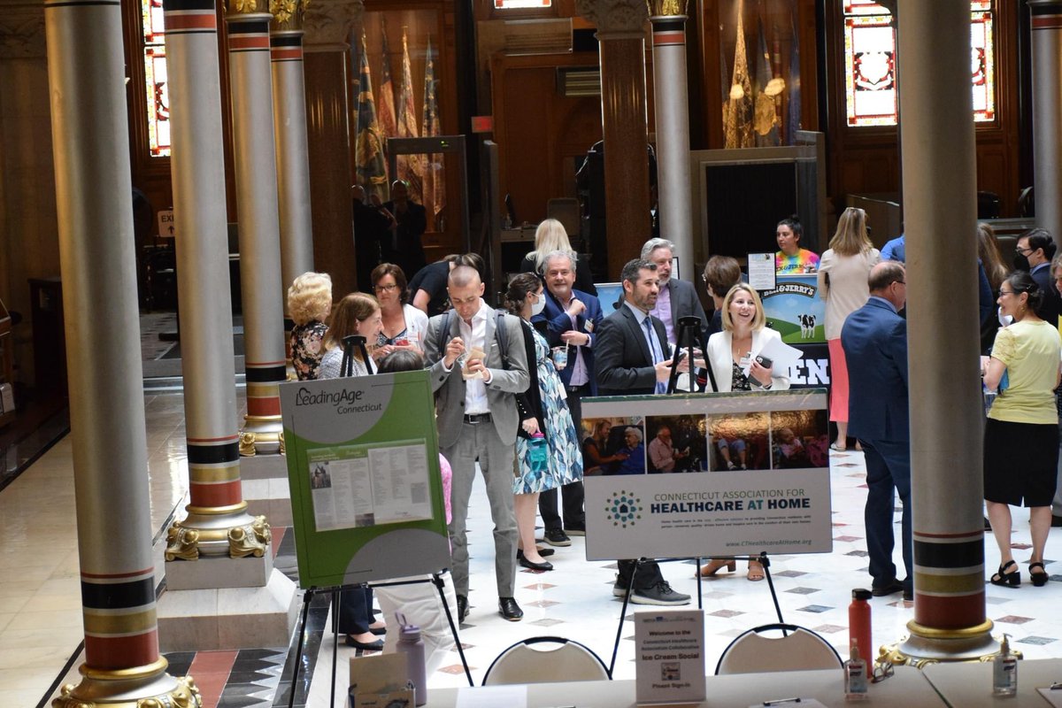 cthosp's tweet photo. The Connecticut #Healthcare Association Collaborative hosted a legislative reception as we stand united in support of shared state legislative policy initiatives, such as a strong Medicaid program. #caringforct https://t.co/zidmMXNwbu