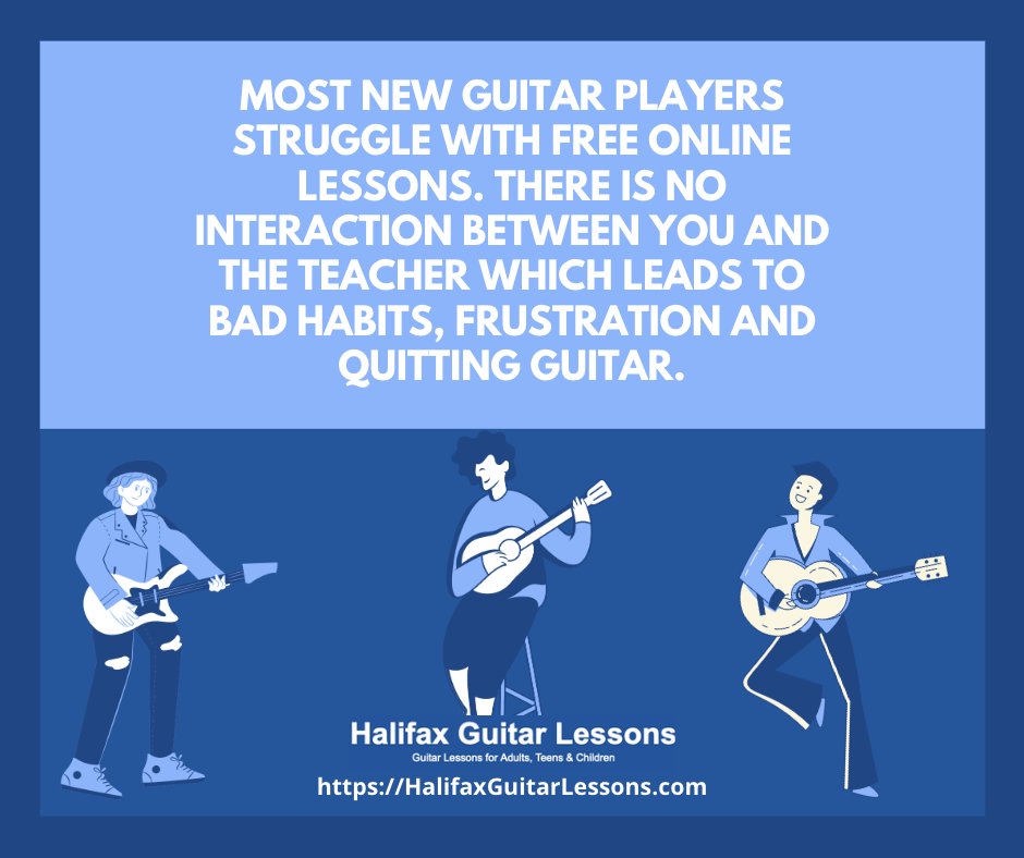 MOST NEW GUITAR PLAYERS STRUGGLE WITH FREE ONLINE LESSONS. THERE IS NO INTERACTION BETWEEN YOU AND THE TEACHER WHICH LEADS TO BAD HABITS, FRUSTRATION AND QUITTING GUITAR. #guitarlessons #beginnerguitarlessons #beginnerguitar #guitarlessonsforadults #learntoplayguitar