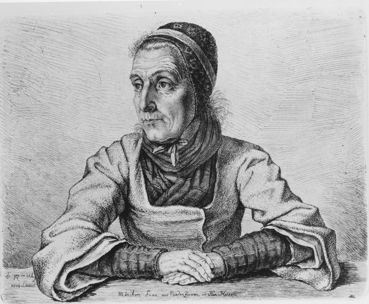 La hemos visto mil veces. 

Es una señora arrugada, cerca de un fuego, con un mandil azul. Todos la miran porque hace algo muy especial.

Cuenta cuentos.

Esta imagen ilustra portadas de cientos de libros infantiles.

Pero esa mujer existió de verdad, se llamaba Dorothea Viehmann