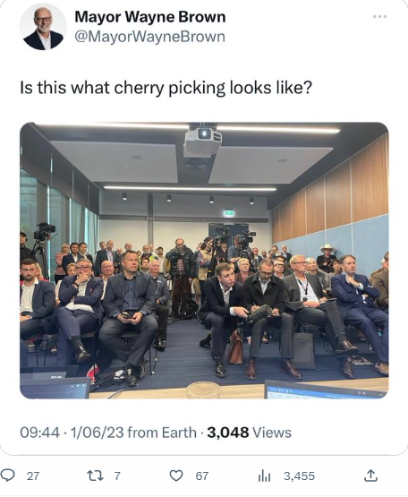 We've got white men in suits on the left and the right see! All sides of the political spectrum is covered. 

and don't you go at me about diversity now too. I didn't hire these people! mind... I may of had my assistant ask some women to sit at the back.