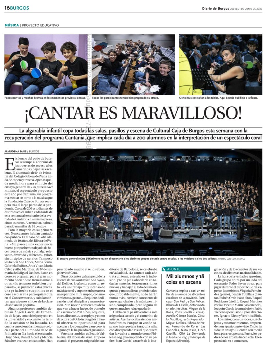 L'Auditori (@auditoribcn) on Twitter photo La Cantània d'enguany, 'Les portes del món', triomfa a Burgos! 🙌 #Cantania2023 <a href="/diariodeburgos/">Diario de Burgos</a>
<a href="/RaquelGTomas/">Raquel García-Tomás</a> <a href="/Fundcajaburgos/">Fundación Caja de Burgos</a> <a href="/dinolanti/">Bernat Castany Prado</a>
#lesportesdelmon #laspuertasdelmundo 🌏 La Cantània d'enguany, 'Les portes del món', triomfa a Burgos! 🙌 #Cantania2023 <a href="/diariodeburgos/">Diario de Burgos</a>
<a href="/RaquelGTomas/">Raquel García-Tomás</a> <a href="/Fundcajaburgos/">Fundación Caja de Burgos</a> <a href="/dinolanti/">Bernat Castany Prado</a>
#lesportesdelmon #laspuertasdelmundo 🌏