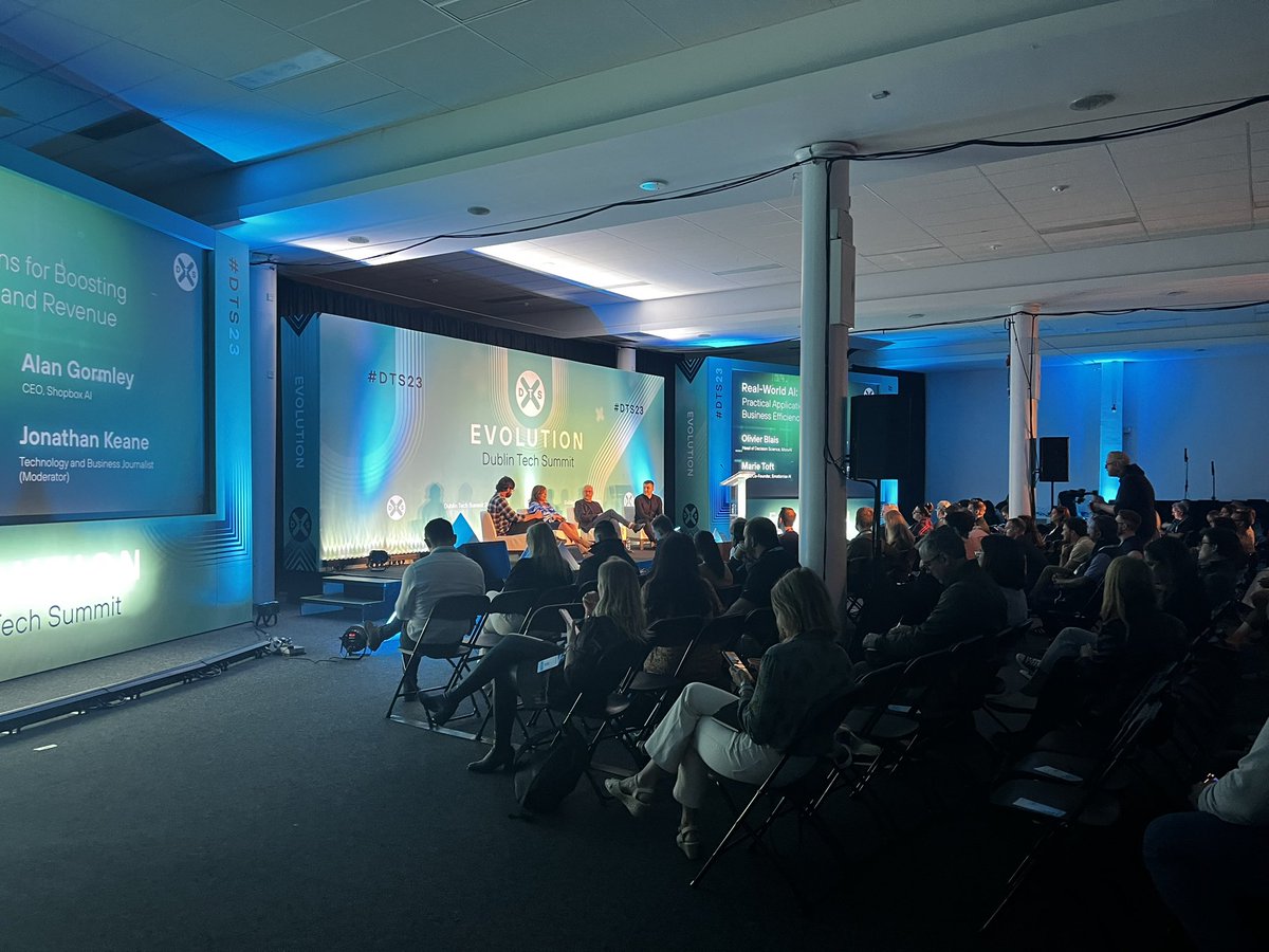 Gathering of Experts! Alan Gormley, Olivier Blais, Marie Toft  and Jonathan Keane  come together for a dynamic panel exploring the true impact of AI in the real world and uncovering strategies for businesses to maximise its potential! 

#DTS2023 #dublintechsummit