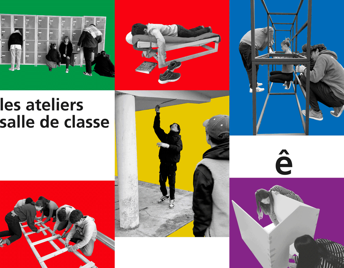 les ateliers salle de classe – exposition-restitution, hall de l'immeuble Gironde jusqu'au 8 juin 2023 - mailchi.mp/arcenreve/atel…
