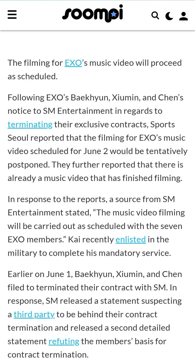 افتحوا الصور حتى تقدروا تقروا المقال و ترجمته ♡ 
#byun_bayun ♡ 
#EXO #CBX #BAEKHYUN #CHEN #XIUMIN #SMENTERTAINMENT 
#اكسو #كيبوب