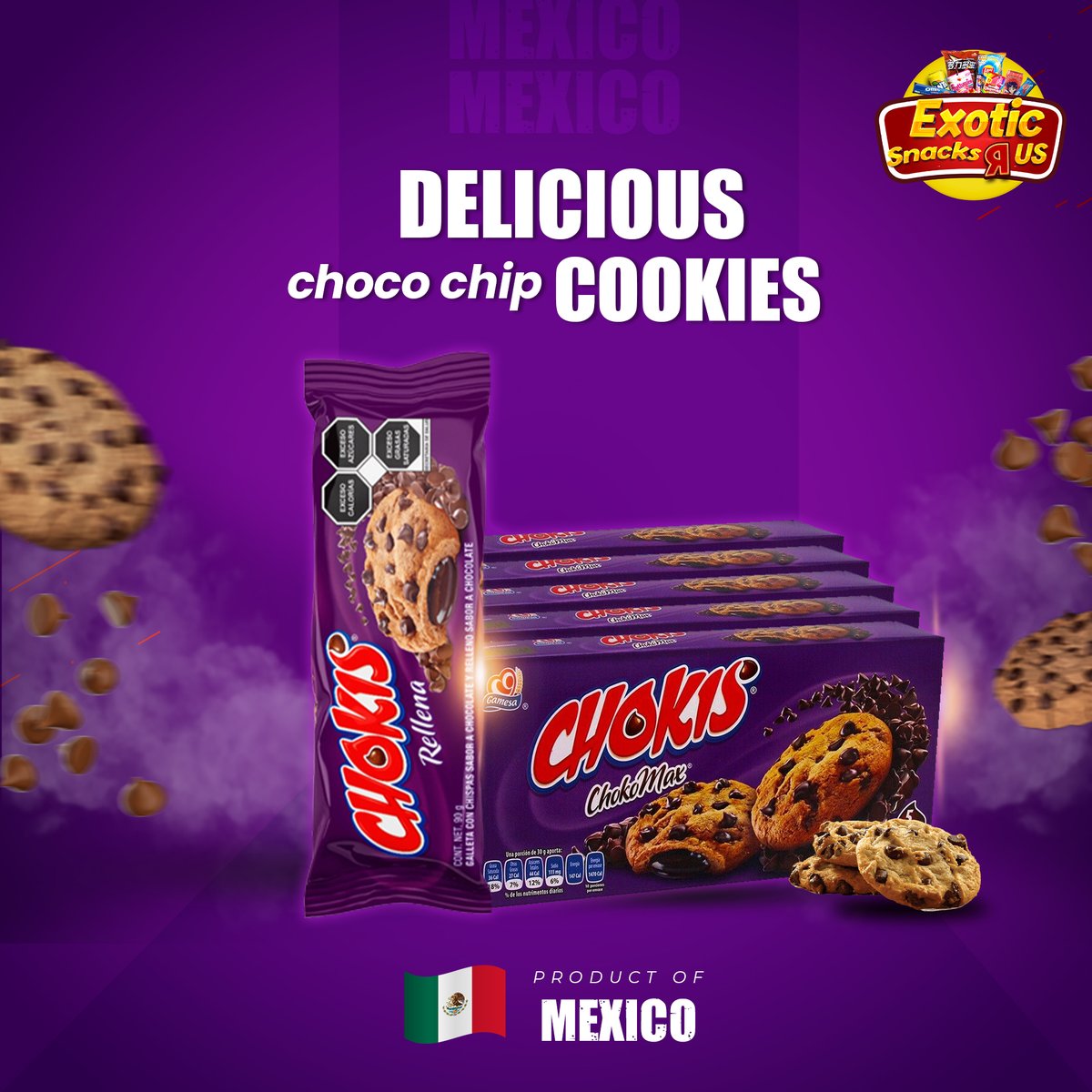 #ChocochipCookies #CookieLovers #HomemadeCookies #Baking
#CookieTime #Delicious #SweetTreats #Foodie #Yummy #chocochips #InstaFood #chococookies #cookies #cookiesofinstagram #Chokis #mexicansnacks #snacks #exoticsnacks #chicago #Illinois #arlingtonheights #snackstore #visitus