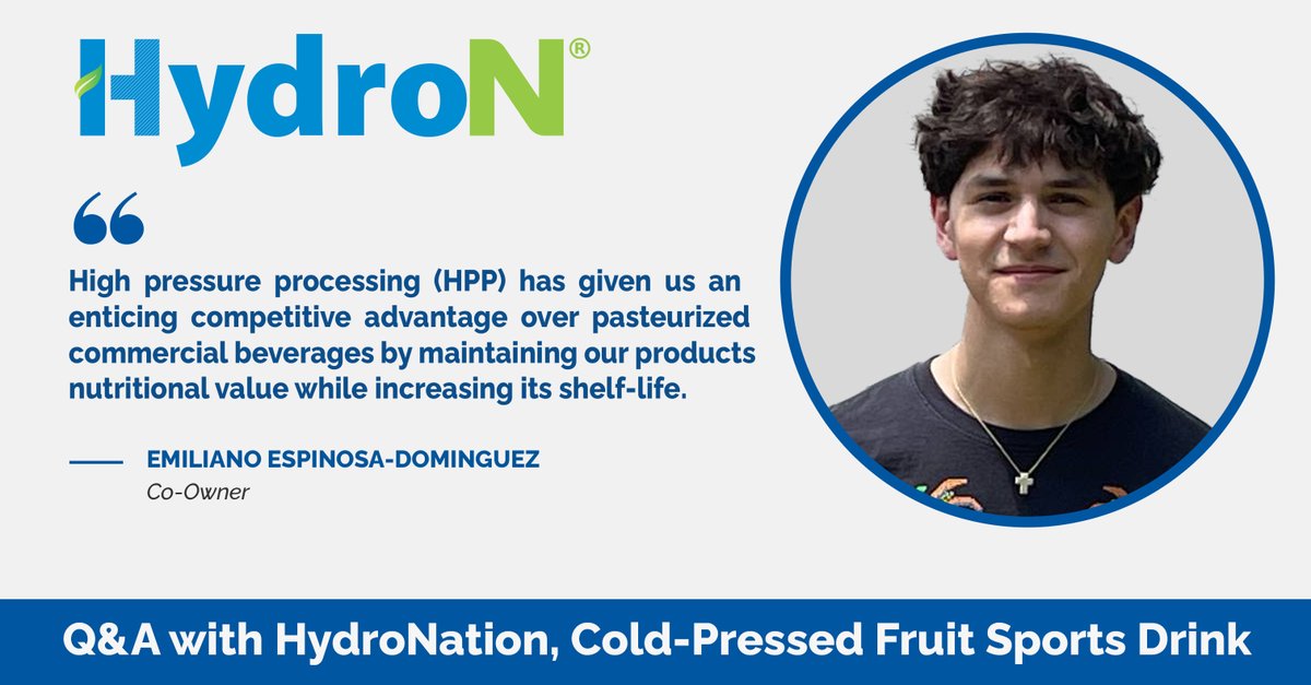 drink_HydroN's tweet photo. Our co-owner, Emiliano Espinosa-Dominguez, sat down with @HiperbaricHPP to discuss how we use HPP for cold-pressed fruit sports drinks &amp; the advantages of high-pressure processing. Check it out!
https://t.co/NaHRCRamTd
#drinkhydron #hydronation #hydration #coldpressedjuice https://t.co/l1Gui2d0dp
