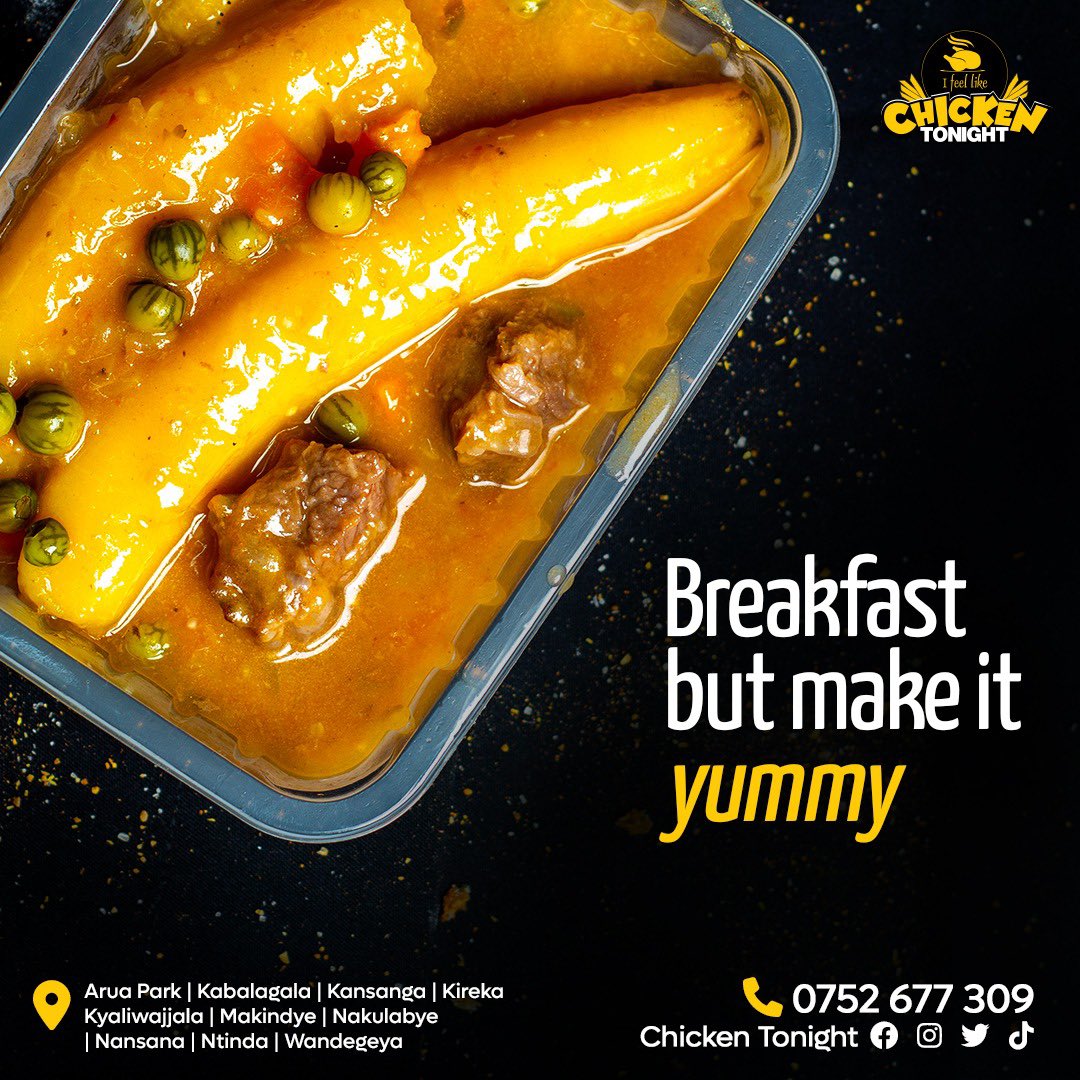 Rachealkyy's tweet photo. A good start of the day starts with a good breakfast and @Chicken2nite_Ug has for you the best Katogo

#FieTuliAvailable
#FeelLikeChickenTonight
#FeedTheFeeling https://t.co/XuxNez1mTC