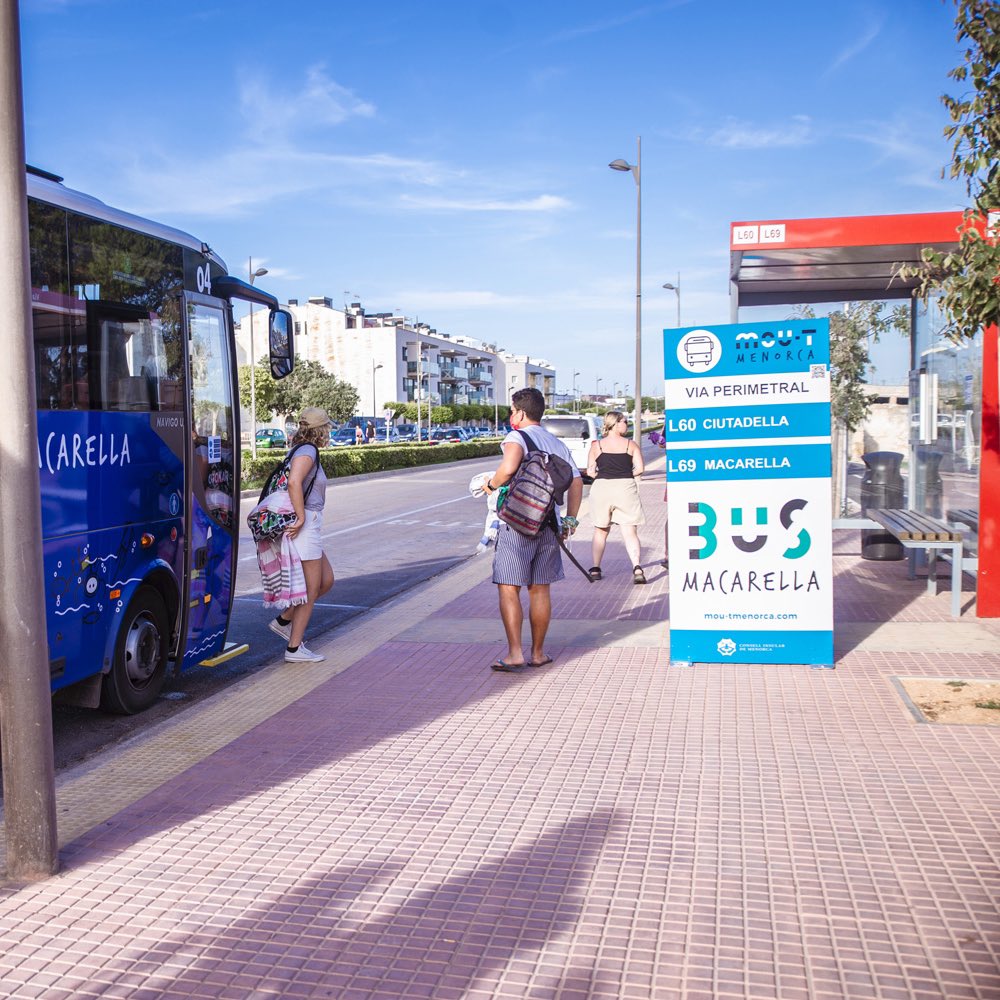 ☀️Avui, 1 de juny, comença el servei a Macarella, Son Saura, Cala’n Turqueta, Cala Morell, La Vall…

📲 Consulteu els horaris a mou-tmenorca.com 

🚌 Mou-te en bus per Menorca!

#Mou-tMenorca #TransportPúblicMenorca #MobilitatCIME