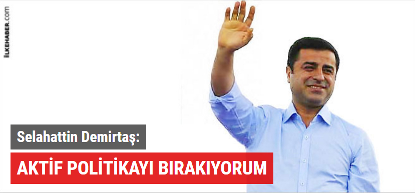 Selahattin Demirtaş: Aktif politikayı bırakıyorum ilkehaber.com/haber/selahatt… @<a href="/ilkehaber/">ilkehaber</a> aracılığıyla