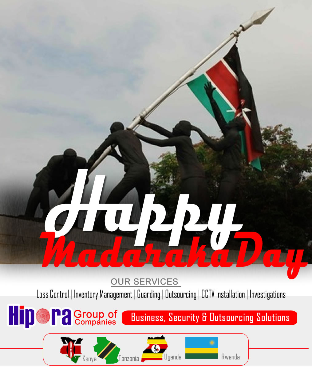 HiporaBsea's tweet photo. Happy Madaraka Day
#MadarakaDay #hipora #lossprevention #Security #outsourcing https://t.co/NegM4o1Tut