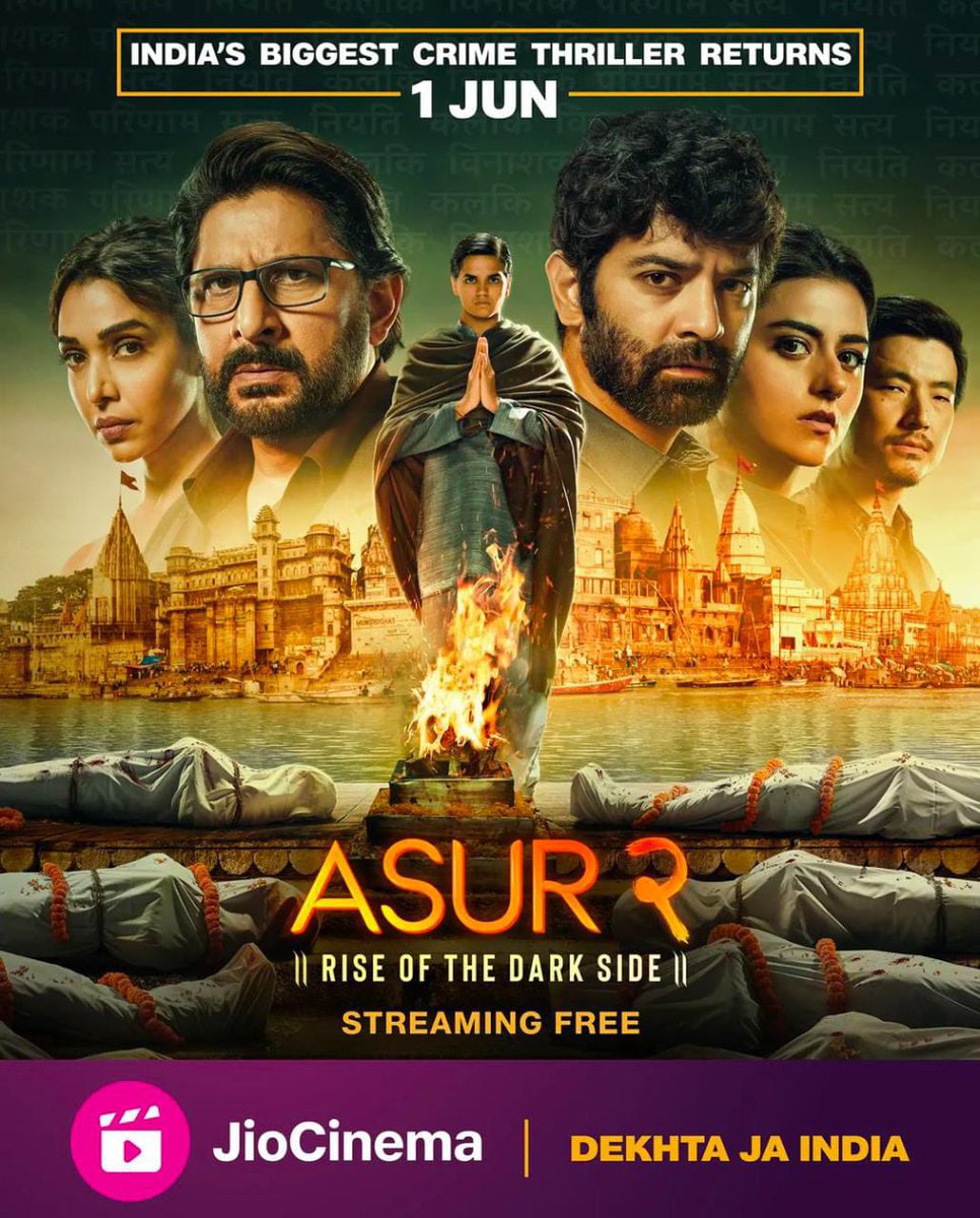 #Asur2 Ep 1 and Ep 2 both are Engaging Mythological Thriller With Fabulous Acting by @ArshadWarsi And @BarunSobtiSays looking forward for Ep3

#Asuronjiocinema #Asur2