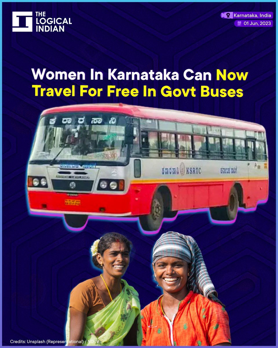 Great news for women in Karnataka! Starting Thursday (June 1), the state government will provide free bus travel for women. 

#freetravel  #womenrights  #governmentbuses  #KarnatakaGovernment