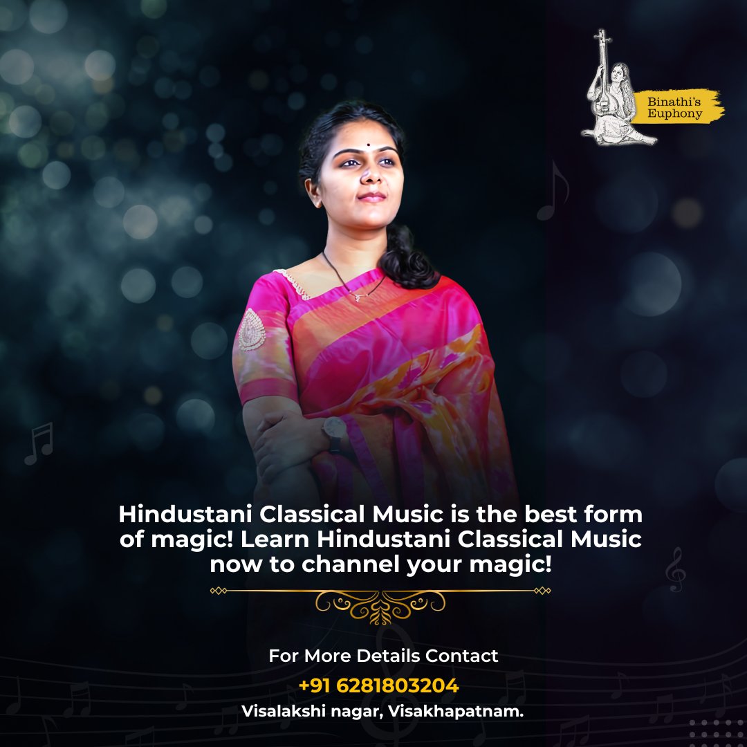 Hindustani Classical music is one of the oldest forms of music that nurtures our inner self-esteem and drives positivity.
#binathiseuphony #binathis #Vizag #hindustaniclassicalmusic #etherealbeauty #channellingdivinity #singingclasses #MusicalVoyage #hindustanisemiclassical