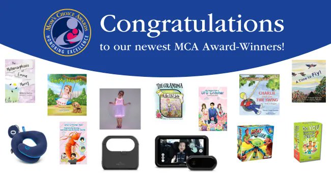 This week’s roundup of MCA #Awardwinners features #BabyGear, #JuvenileBooks, #Fun #Kids’ Clothes + more by:
- <a href="/ufocatcherken/">UFO Catcher Ken</a> 
- <a href="/BeccLovesBooks/">Rebecca Laxton</a> 
- <a href="/JNARN69/">Julie Nichole Books</a>
- <a href="/patpatshopping/">patpatshopping</a>
- <a href="/BlueOrangeGames/">Blue Orange Games</a>
- <a href="/diannfloydboehm/">Diann Floyd Boehm</a> 
&amp; more! See all the winners here👉 bit.ly/3OOZdSK
