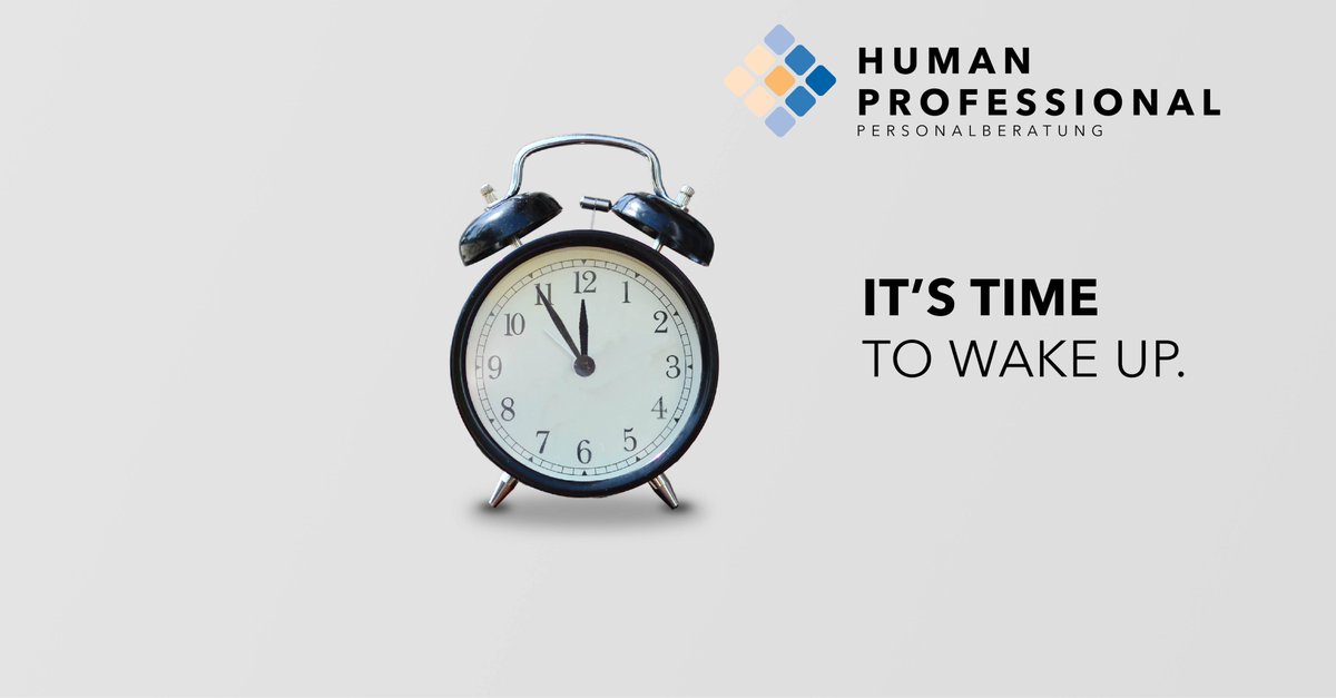 IT’S TIME TO WAKE UP.
bit.ly/43yiuMf
#karriere #jobs #headcleaner #wakingup #morning #career #itstime #humanprofessional #humanpro