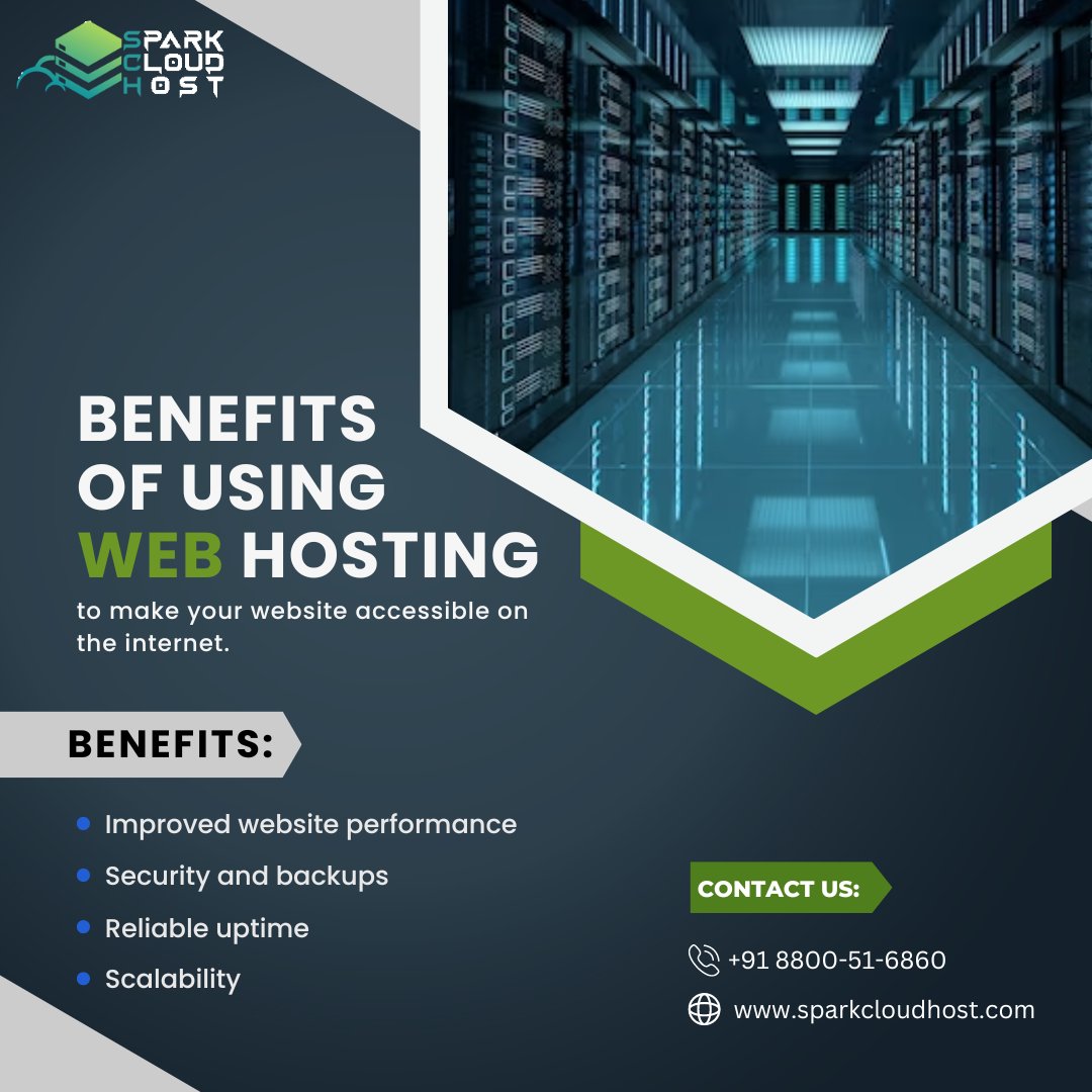 Benefits of using Web Hosting to Make Your Website Accessible on the Internet 
🌐 sparkcloudhost.com
.
.
.
#webhosting #hosting #webhost #webserver #cloudhosting #sharedhosting #dedicatedhosting