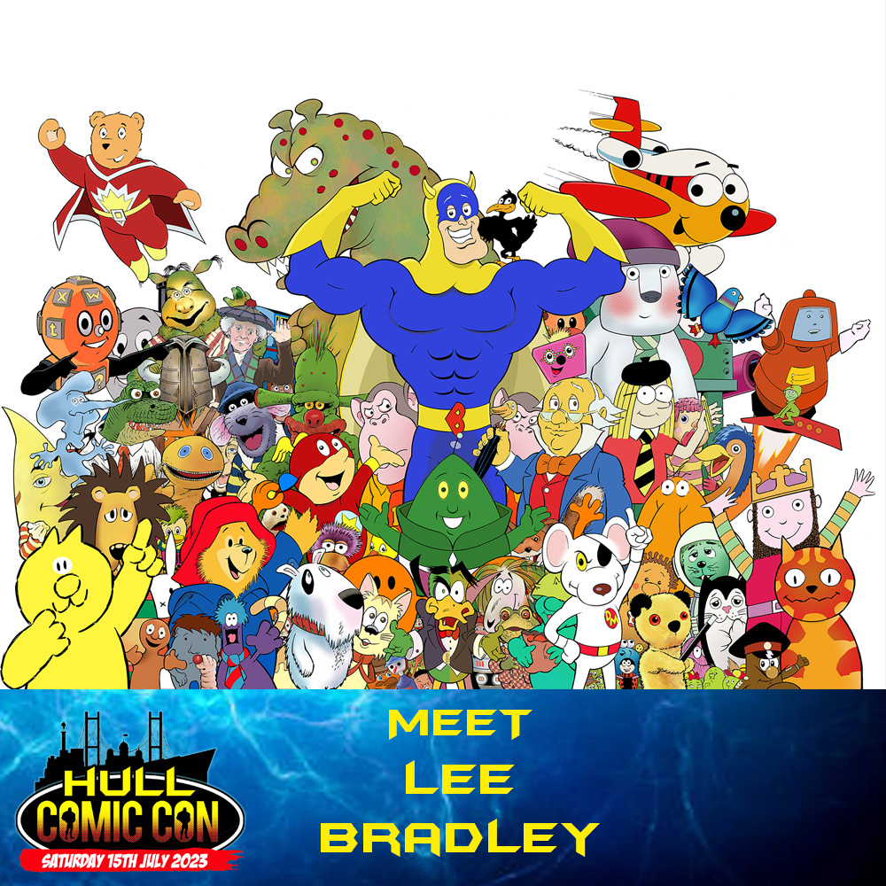 Get ready for action-packed artwork by comic artist <a href="/LeeBradleyArt/">Lee Bradley Art</a>  at Hull Comic Con 2023! Lee has worked on Spiderman, Transformers, Teenage Mutant Ninja Turtles, and more. Don't miss his workshop on drawing retro characters. Join us on July 15th at Princes Quay, Hull, 10 - 5.