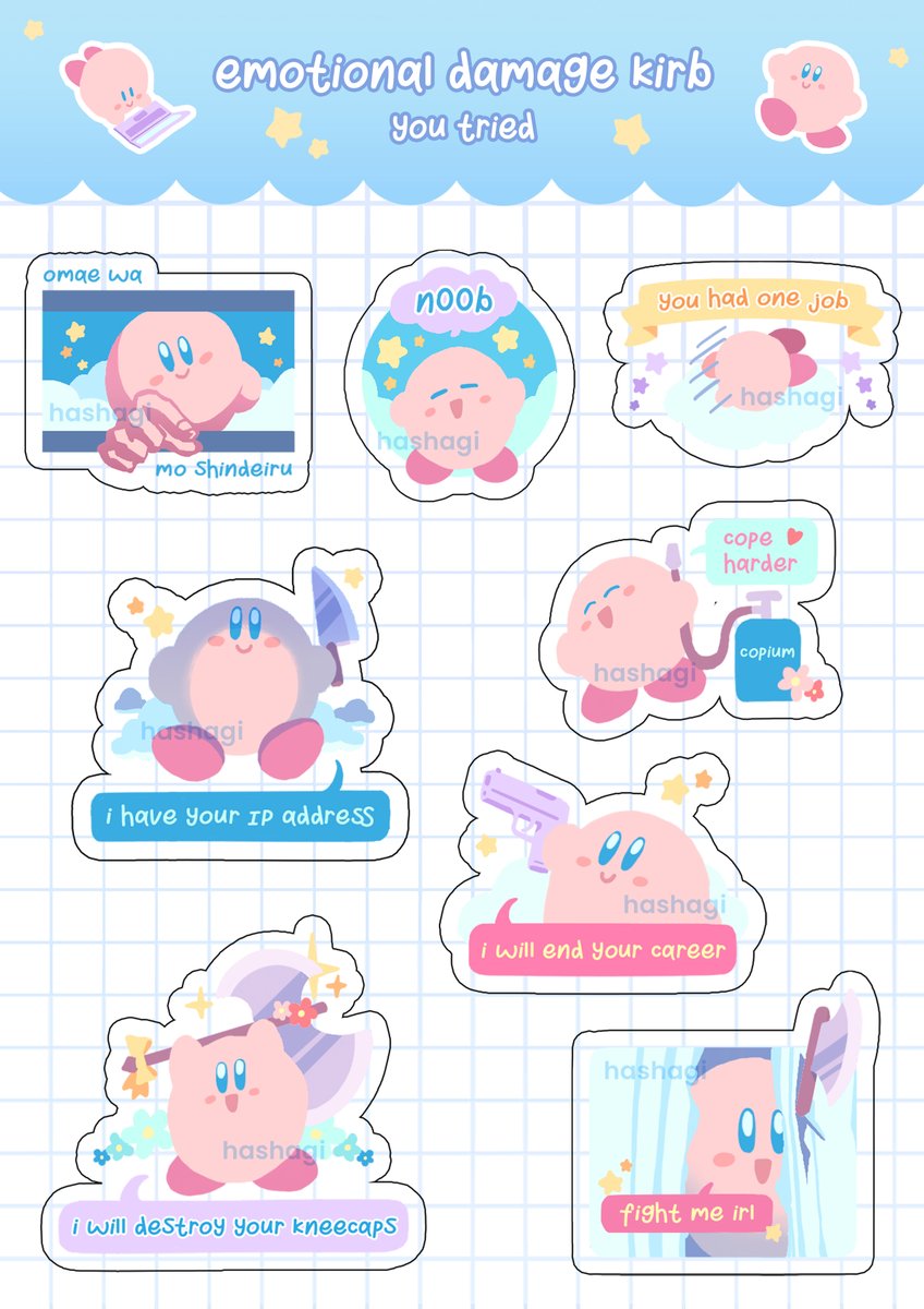 kirby is here to give you your daily dose of emotional support *(੭*ˊᵕˋ)੭*ଘ #kirby