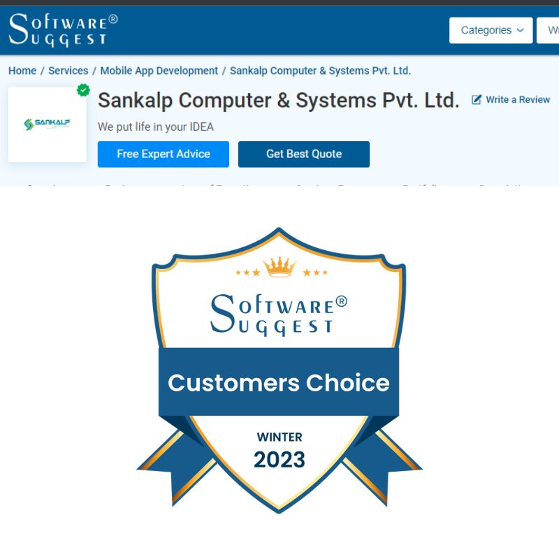 Sankalp_c_s's tweet photo. Winning #CustomerChoice😍 Award 2023 signifies our commitment to providing only the best to our customers. 🎯
#Sanklp #softwaredevelopment #mobileapp #Ventaforce #MLMSoftware https://t.co/MXkjLotHvs