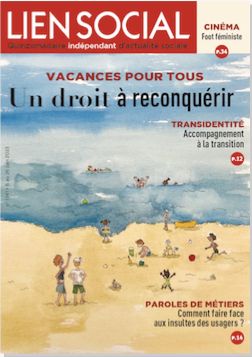 ￼
Sortie du numéro 1341 avec un DOSSIER Vacances pour tous • Un droit à reconquérir et beaucoup d’autres surprises. lien-social.com/-1341-