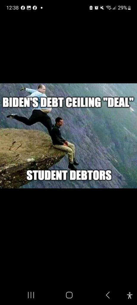 #StudentDebtStrike #DebtStrike! #StrikeDebt! 

The ceated, playcated, and manufactured by elites in both parties #debtceilingcrisis strikes again! And the #workers get screwed, Yet Again! Well, it's time to Fight Back at all Costs! 

What happens if we all refuse to pay or...