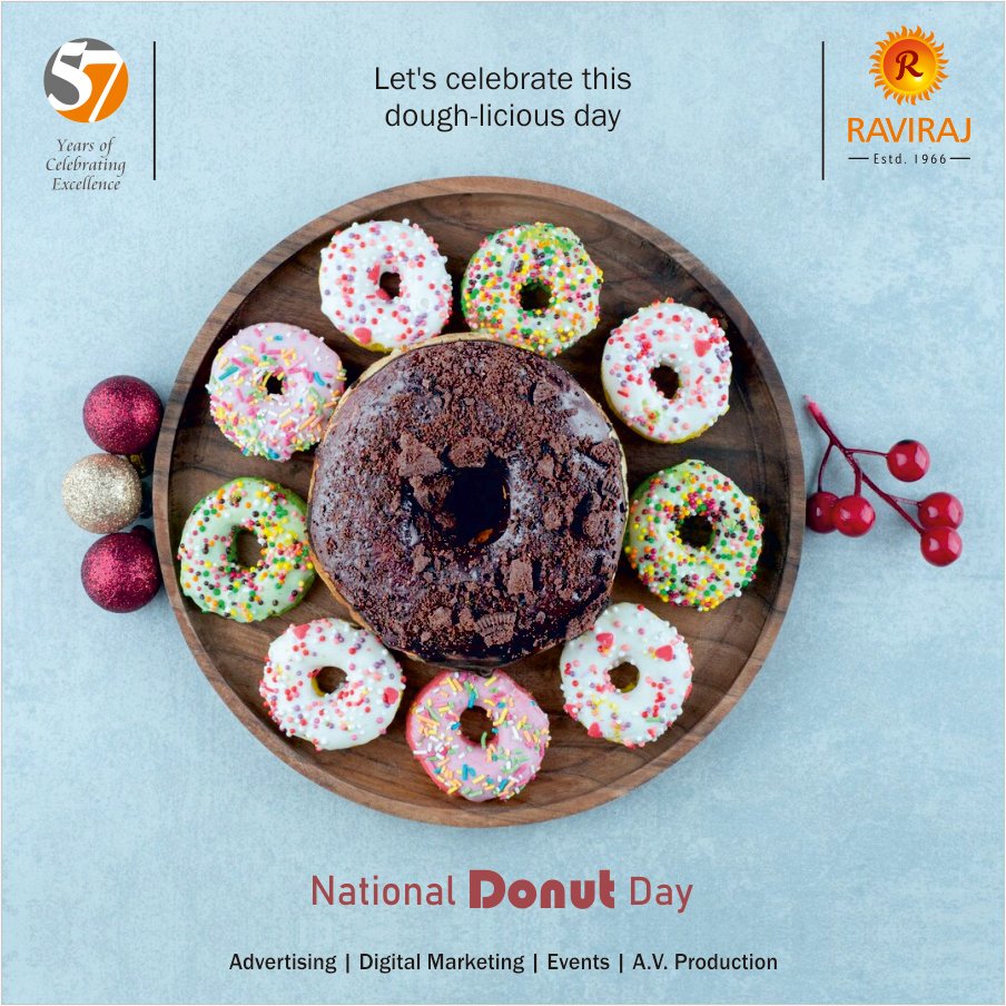 #nationaldonutday #donuts #donutday #donuts #Raviraj #ravirajpublicity #OnlineMedia #advertising #publicity #production #mediaplanning #mediaagency #mediabuying #digitalmarketing #socialmediamarketing #strategyplaning #avproduction