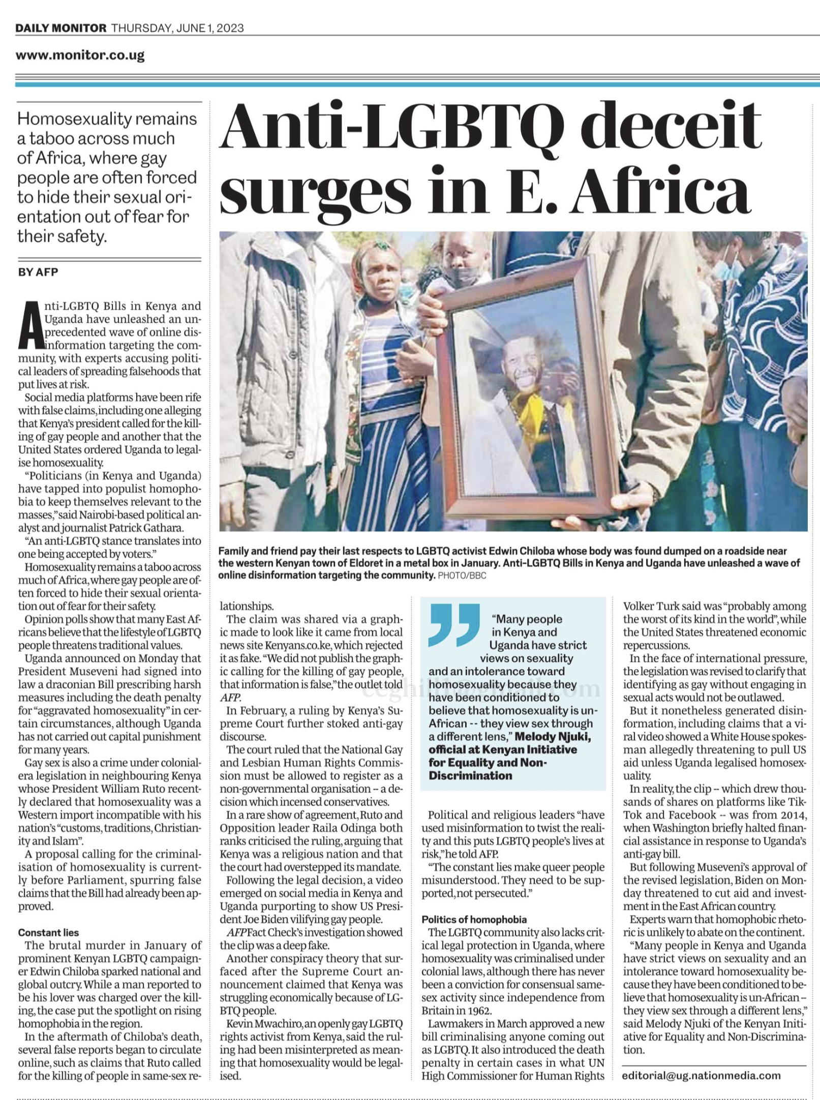 East African Newspapers - East View