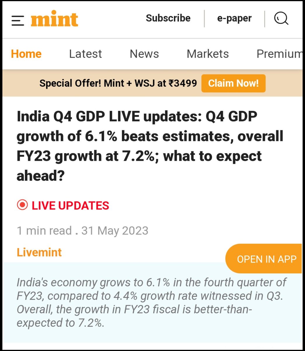 theskindoctor13's tweet image. What was the need to grow at 7.2% when Raghuram Rajan had predicted below 5%?

Clear proof that Govt deliberately enhanced the economy to hurt an eminent scholars' credibility. Modi must know that nation that neglects scholars undermines its own intellectual wealth &amp;amp; prosperity.