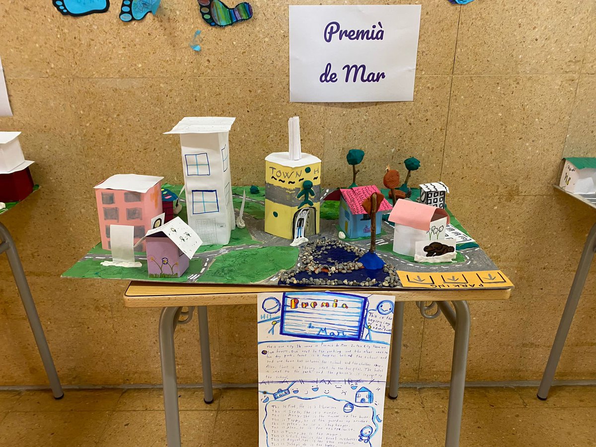 The students of grade 4 have been working on this project in the English class. They created an invented city and wrote a description about it. It took long but it was worth it, they had lots of fun! #SomLaLió