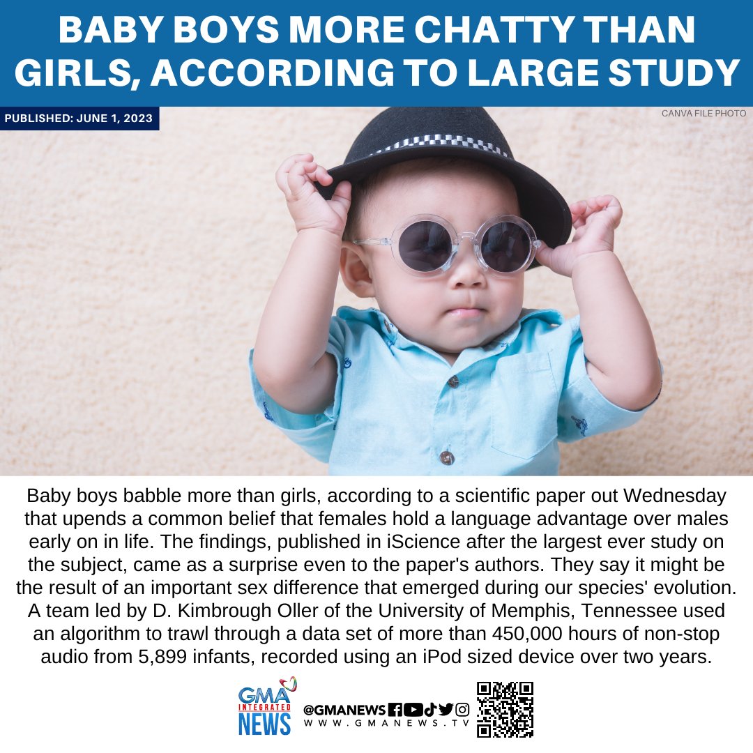 GMA Integrated News on Twitter "Baby boys babble more than girls