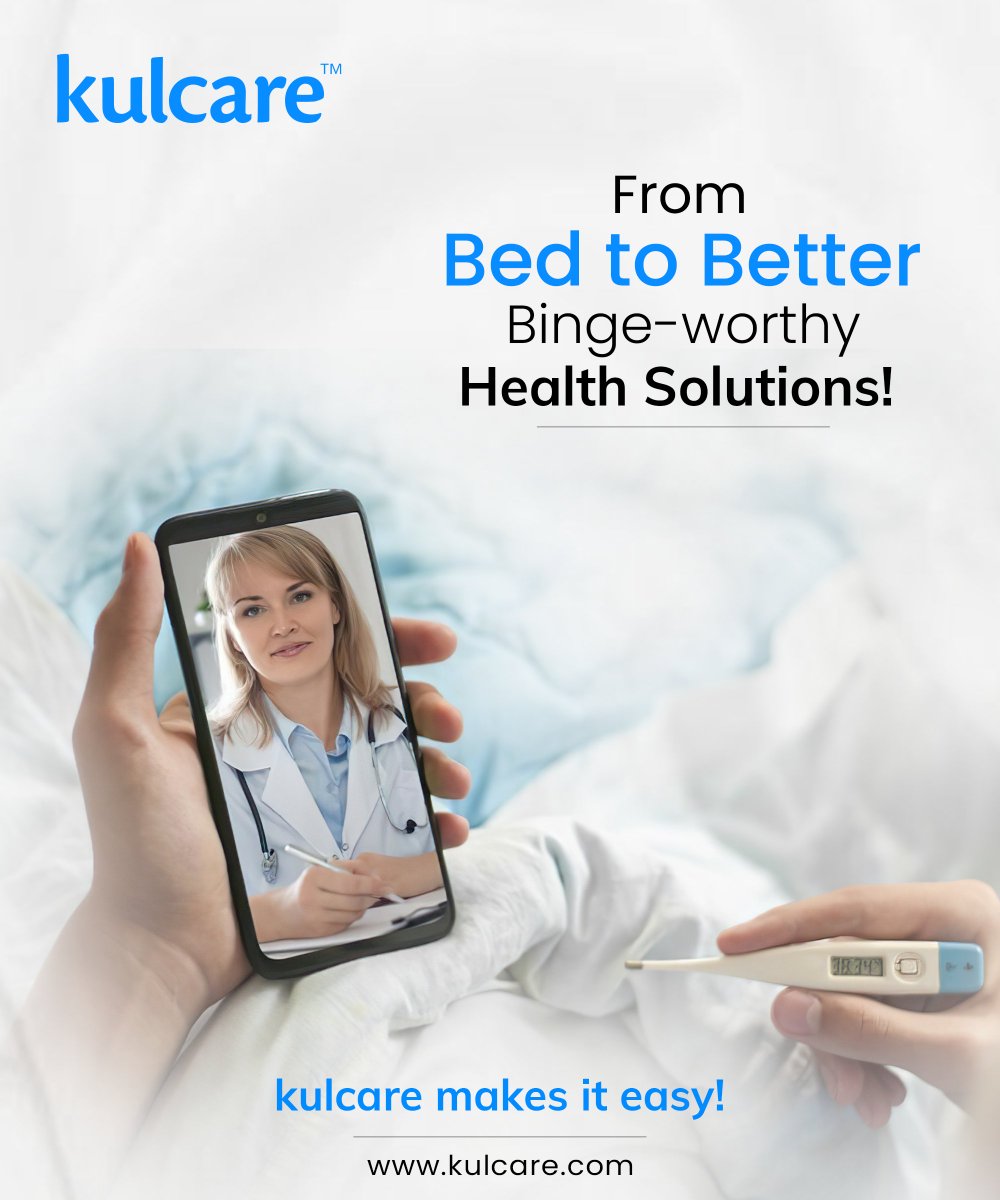 Binge-worthy Health Solutions: Tune in to Your Doctor's Expertise Anytime, Anywhere! 

For more details
Visit at: buff.ly/3xGygFV

#healthscreening #virtualhealthcare #Kulcare #telemedicine #medical #📺💪 #VirtualConsultations #HealthcareOnDemand 
#smartclinic