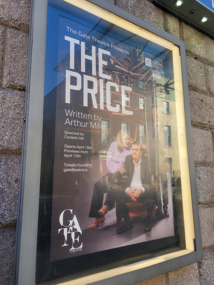 Thank you, Gate Theatre and the cast of the price a great production .Powerful words  from a great writer.  Get to see it before It finishes. @GateTheatreDub @artscouncil_ie @SimonDelaneyEsq