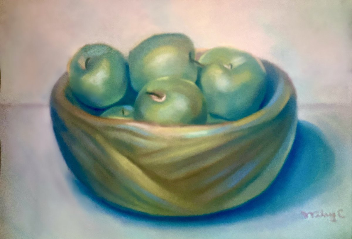 ROXANAWILEY's tweet photo. Pintada a los 17. “No es 1 ó muchas manzana,es la oportunidad d dar color a las formas,a la luz q las baña,es jugar a dar volúmenes y texturas. Es esa emoción la q nos hace ser artistas: ver,respirar,destilar poesía,ser tenaces en el arte y así algún día transmitir poesía.” https://t.co/WMsoKKbXO8