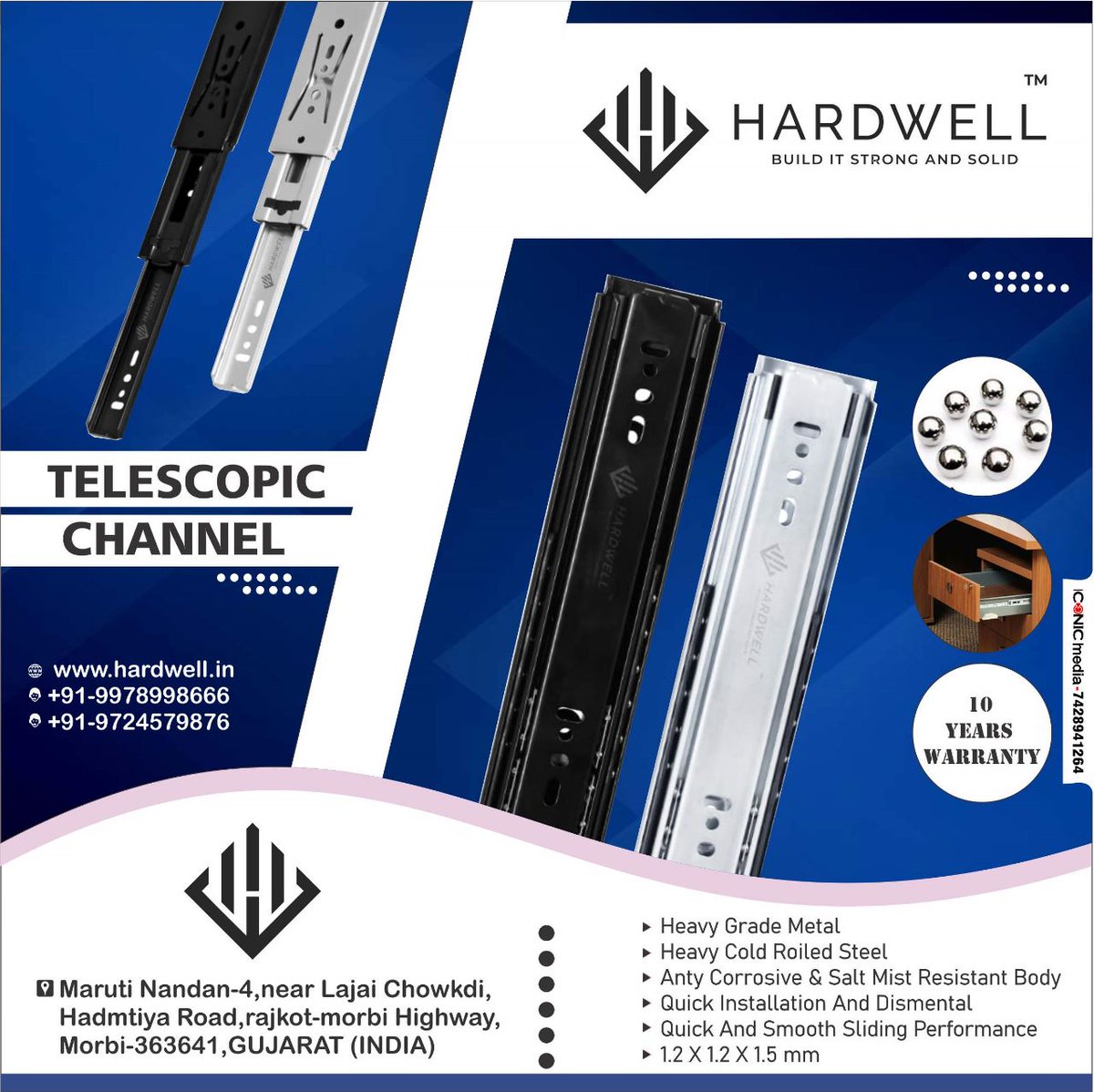 For enquiry via WhatsApp click:-bit.ly/91-9978998666
#telescopicchennal #Hardware #hardwareproducts #kitchenware #architecturalfitting #furniturefittings #gujarat #voiceofhardwareindustry
HARDWELL INDUSTRIES (GUJARAT)
Cont:- 9978998666, 9724579876
Email:-info@hardwell.in