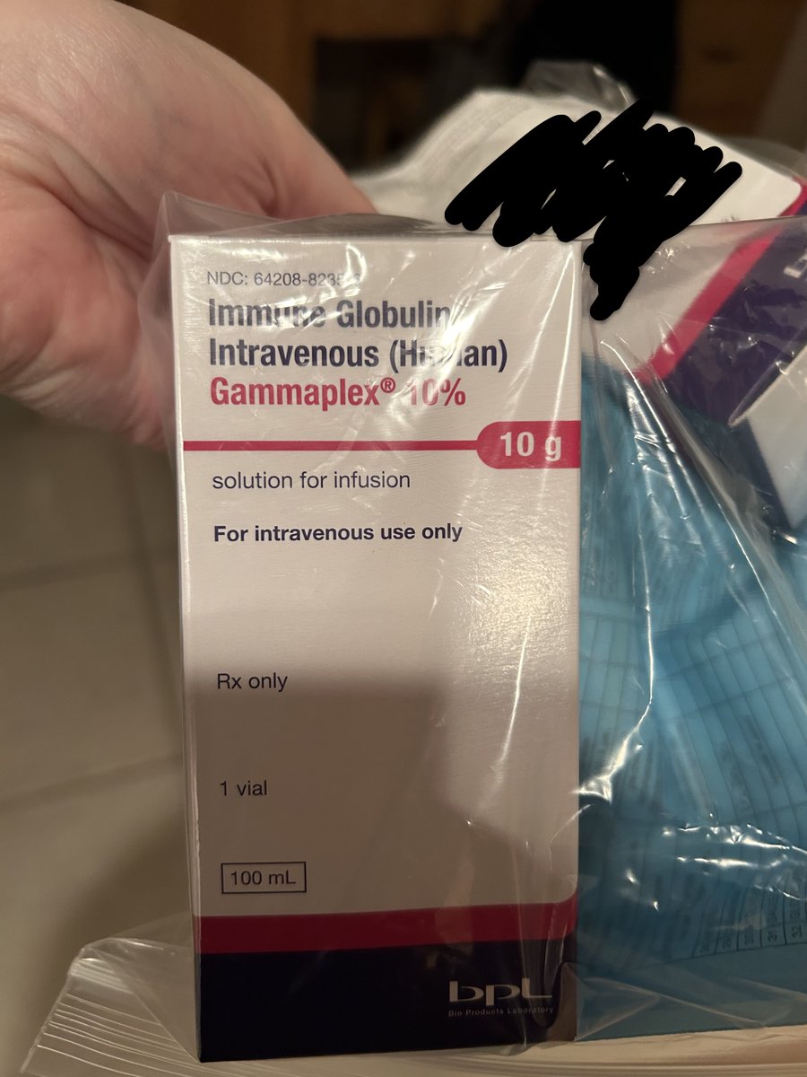 Kristin67377787's tweet photo. I don't make any antibodies so mine are delivered to my front door by Fedex.
#CommonVariableImmunodeficiency #ivig #ThankYouPlasmaDonors #RareDisease #PrimaryImmunodeficiency #cEDS #hyperPOTs #MCAS #PortACath https://t.co/Iqg13sP6Gr