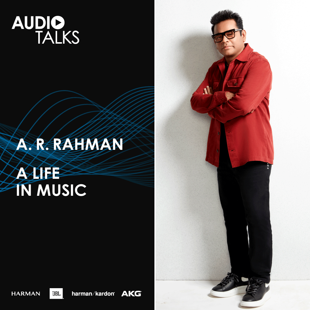 Listen to the new episode of #AudioTalks as @oisinlunny  talks to superstar @arrahman  about his (spiritual) path to success, which projects have enriched his life, and how he is opening the way to music for future generations.
Tune in here:
bit.ly/42jl8of
#JBL #AKG